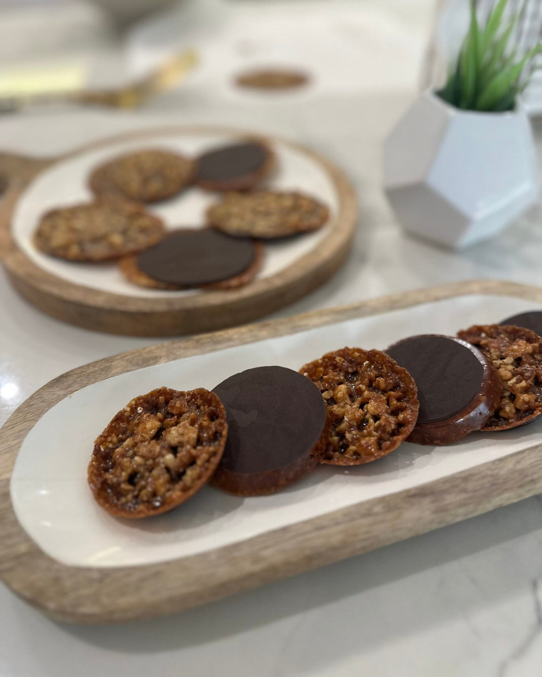 Flourless Florentinos (lace cookies)