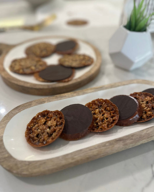 Flourless Florentinos (lace cookies)