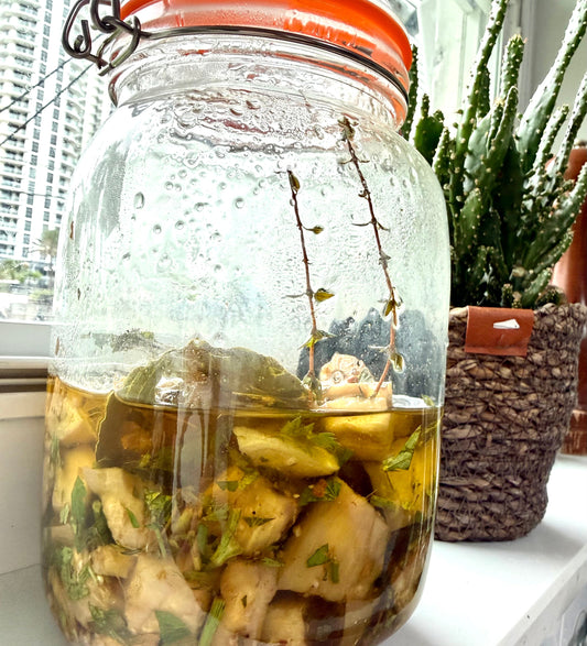 Pickled eggplant/ berenjenas al escabeche